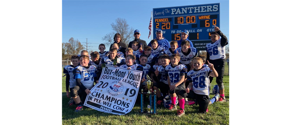 Joe Turchi's Jr. Pee Wee team wins Bux Mont D4 Championship