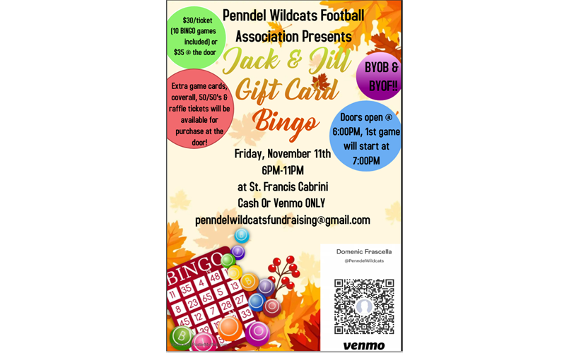 Jack and Jill Gift Card Bingo