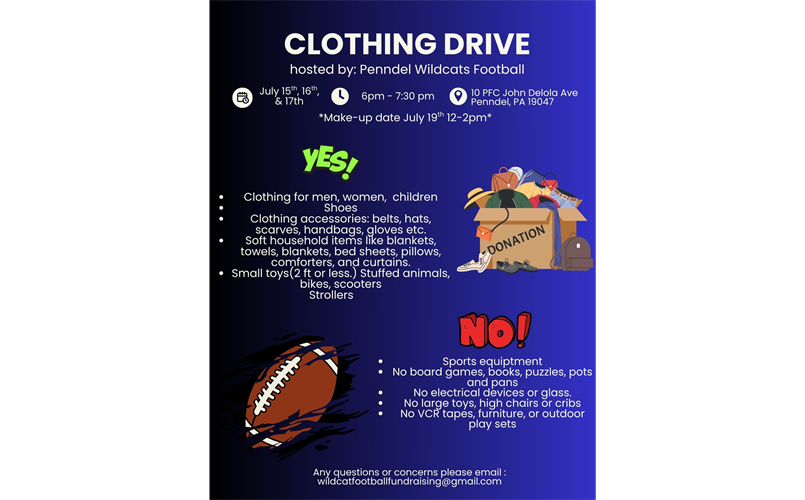 Wildcats Clothing Drive